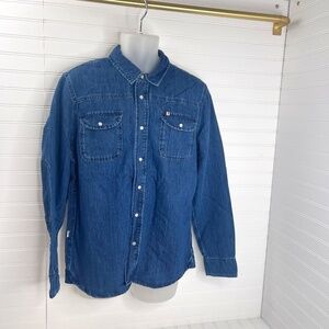 NWT &SONS Trading Co. Sunday Shirt Light Denim Large